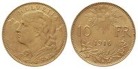 10 franków 1916/B, Berno, złoto 3.22 g