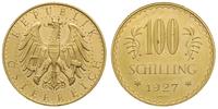 100 szylingów 1927, Wiedeń, złoto 23.51 g, Fr. 5