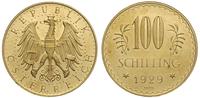 100 szylingów 1929, Wiedeń, złoto 23.51 g, Fr. 5