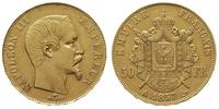 50 franków 1857/A, Paryż, złoto 16.11 g