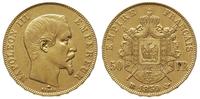 50 franków 1859/BB, Strasburg, złoto 16.10 g