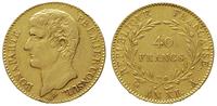 40 franków AN XI / A (1803), Paryż, złoto 12.86 