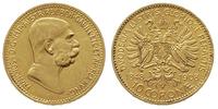 10 koron 1908, Wiedeń, złoto 3.38 g