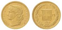 20 franków 1896, typ Helvetia, złoto 6.44 g, Fri