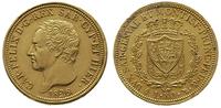 80 lirów 1826, Turyn, złoto 25.83 g, Fr. 1132