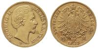 20 marek 1873 / D, Monachium, złoto 7.92 g