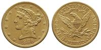 5 dolarów 1886/S, San Francisco, złoto 8.34 g