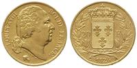 20 franków 1824/A, Paryż, złoto 6.43 g