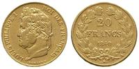 20 franków 1840/A, Paryż, złoto 6.40 g