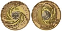 200 złotych 2001, Warszawa, Rok 2001, złoto, pal