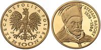 100 złotych 1997, Warszawa, STEFAN BATORY, złoto