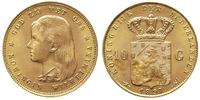 10 guldenów 1897, Utrecht, złoto 6.72 g, bardzo 