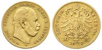 10 marek 1872/B, Hannower, złoto 3.92 g, Jaeger 