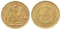 20 franków 1876/A, Paryż, złoto 6.45 g