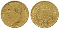 20 franków 1808/A, Paryż, złoto 6.38 g