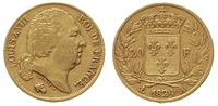 20 franków 1824/A, Paryż, złoto 6.36 g