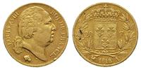 20 franków 1818/A, Paryż, złoto 6.43 g, Gadoury 