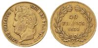 40 Franków 1834/A, Paryż, złoto 12.86 g, Firedbe