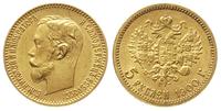 5 rubli 1900/FZ, Petersburg, złoto 4.30 g