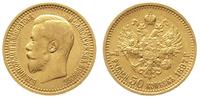 7 1/2 rubla 1897/AG, Petersburg, złoto 6.42 g