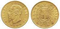 20 lirów 1863, Turyn, złoto 6.42 g