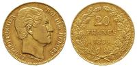 20 franków 1865, złoto 6.41 g