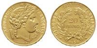 20 franków 1850/A, Paryż, złoto 6.41 g