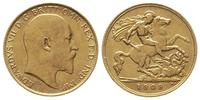 1/2 funta 1909, złoto 3.97 g