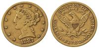 5 dolarów 1887 / S, San Francisco, złoto 8.27 g,