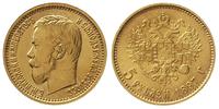 5 rubli 1897 / AG, Petersburg, złoto 4.29 g