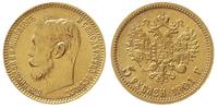 5 rubli 1901 / FZ, Petersburg, złoto 4.29 g