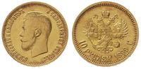 10 rubli 1899 / EB, Petersburg, złoto 8.60 g, śl