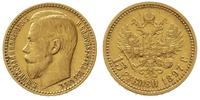 15 rubli 1897, Petersburg, złoto 12.86 g, podrap