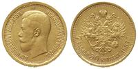 7 1/2 rubla 1897/AG, Petersburg, złoto 6.44 g