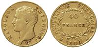 40 franków 1806/A, Paryż, złoto 12.87 g