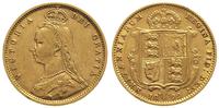 1/2 funta 1892, złoto 3.93 g, Fr. 393