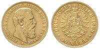 20 marek 1888, Berlin, złoto 7.93 g, Jaeger 248