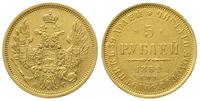 5 rubli 1852 / AG, Petersburg, złoto 6.51 g