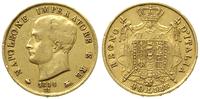 40 lirów 1814/M, Mediolan, złoto 12.84 g, Friedb