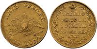 5 rubli 1818, Petersburg, złoto 6.38 g, na awers