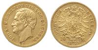 10 marek 1873 / E, Drezno, złoto 3.97 g