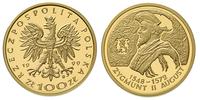 100 złotych 1999, Zygmunt II August, złoto 8.04 