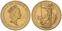 100 funtów 1987, Britannia, złoto "917" 34.07 g