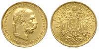 20 koron 1893, Wiedeń, złoto 6.76 g, piękne, KM 