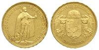 20 koron 1897/KB, Kremnica, złoto 6.77 g, bardzo