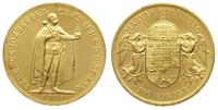 100 koron 1908/KB, Kremnica, złoto "900" 33.97 g