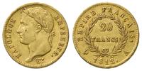 20 franków 1812 / A, Paryż, złoto 6.43 g, Fr. 51