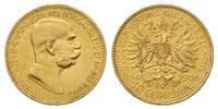 10 koron 1908, Wiedeń, złoto 3.38 g, Fr. 516