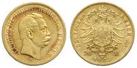 20 marek 1873, Darmstadt, złoto 7.90 g, Jaeger 2