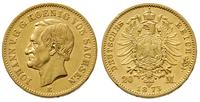 20 marek 1873, Drezno, złoto 7.90 g, Jaeger 259